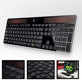 The Logitech Wireless Solar Keyboard K750