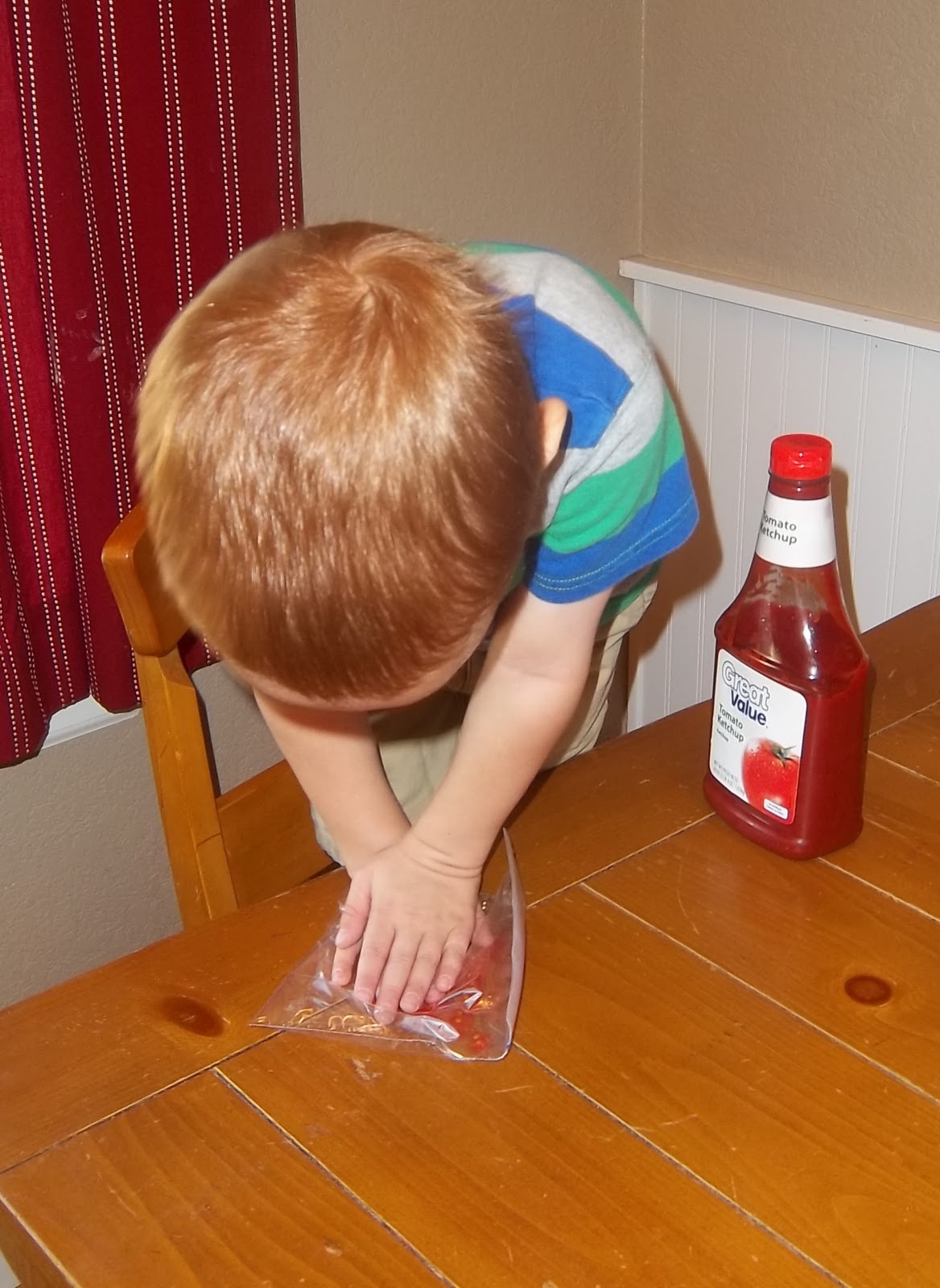 Toddler Boredom Busters Making Ketchup