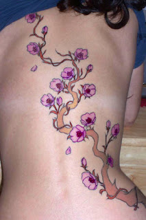 Japanese Tattoos Especially Cherry Blossom Tattoo Designs With Image Most Popular Female Tattoos With Cherry Blossom Tattoo For The Back Body 4