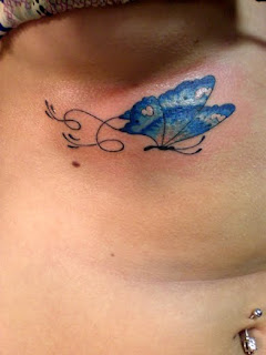 Nice Chest Tattoo Ideas With Butterfly Tattoo Designs With Image Chest Butterfly Tattoos For Female Tattoo Gallery 6