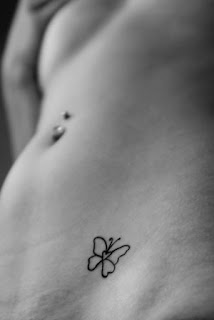 Nice Lower Front Tattoo Ideas With Butterfly