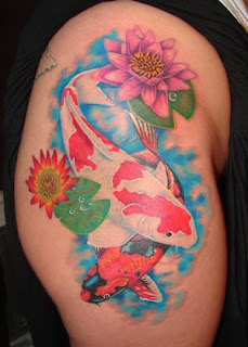 Amazing Art of Thigh Japanese Tattoo Ideas With Koi Fish Tattoo Designs With Image Thigh Japanese Koi Fish Tattoos For Female Tattoo Gallery 2