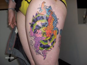 Amazing Art of Thigh Japanese Tattoo Ideas With Koi Fish Tattoo Designs With Image Thigh Japanese Koi Fish Tattoos For Female Tattoo Gallery 7