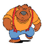 angry bear clipart