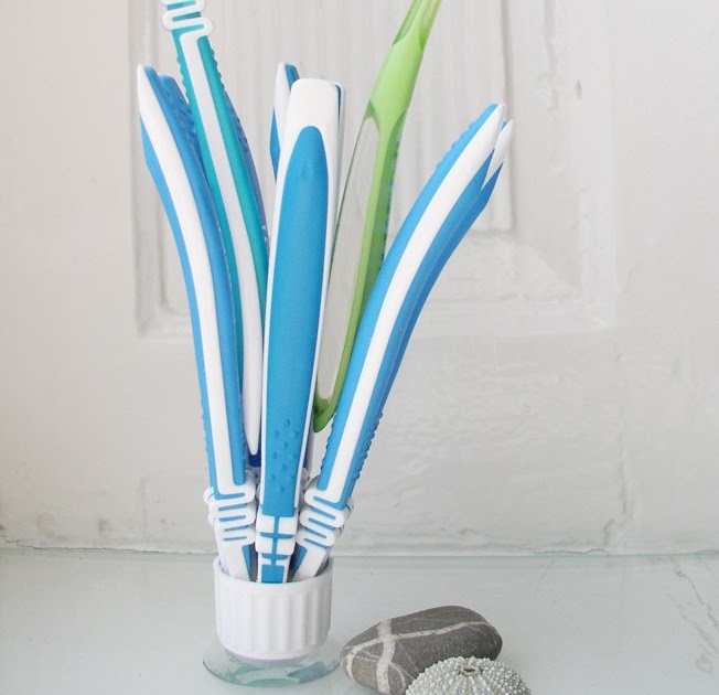 Handmade Unique Unique Recycling Toothbrush Toothbrush Holder by OhWunder