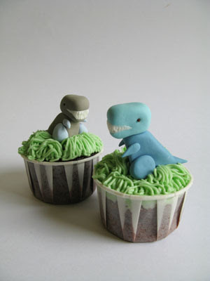 t rex cupcakes