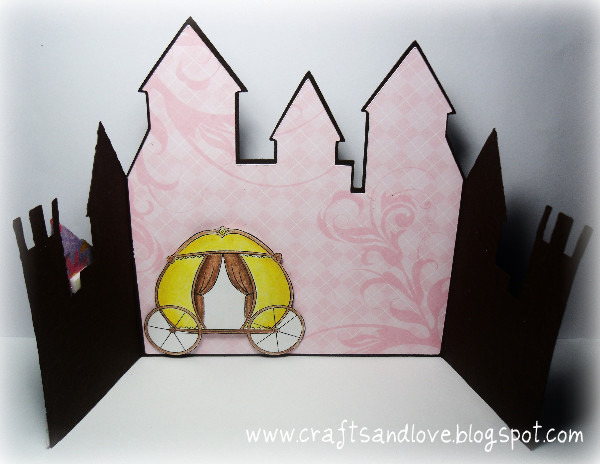 Crafts and Love: Princess Castle Card Template