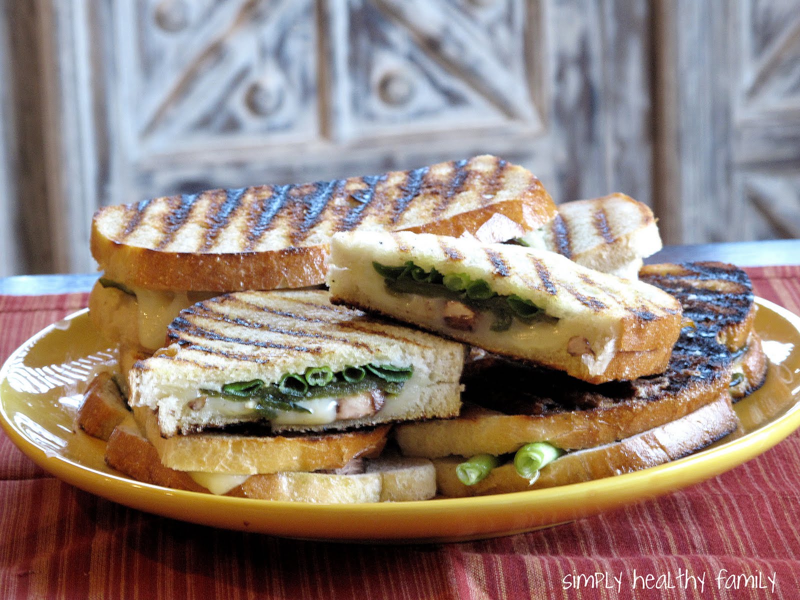 Recipes Portobello and Poblano Panini's
