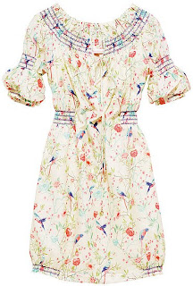 h&m parrot dress