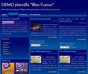 Descargar plantilla Blue Fusion