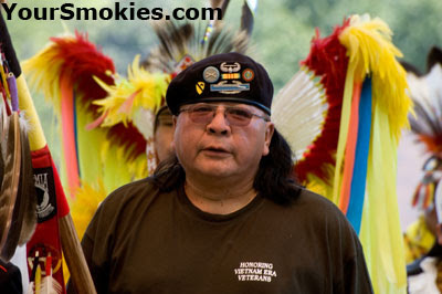See the July 4th Salute to veterans in Cherokee North Carolina