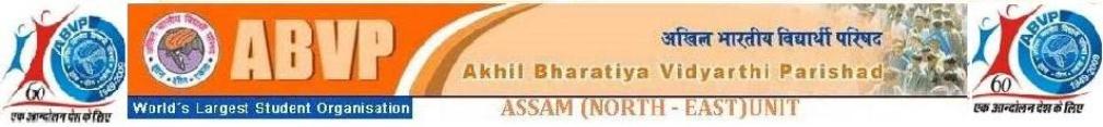 Akhil Bharatiya Vidyarthi Parishad Assam(NORTH-EAST)UNIT
