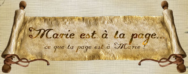 Marie est à la page...