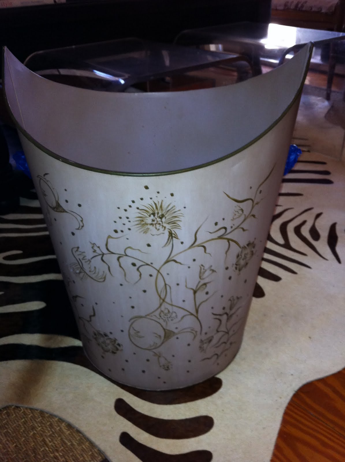 Before & After: Tole Trashcan