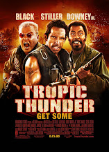 Viendo "Tropic Thunder" de Ben Stiller.