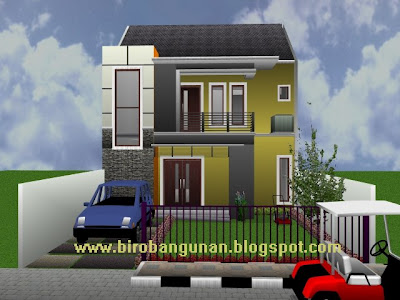 Desain Bangunan Rumah on Rumah Minimalis Di Tanah Kapling   Sm   Biro Bangunan  Desain Bangun