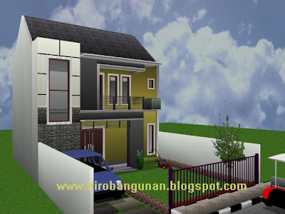 Desain Bangunan Rumah on Rumah Minimalis Di Tanah Kapling   Sm   Biro Bangunan  Desain Bangun