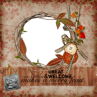 Thanksgiving quickpage freebie  by Donna Rafferty Donna+Rafferty+%7E+Thankful+Heart+Quickpage+preview