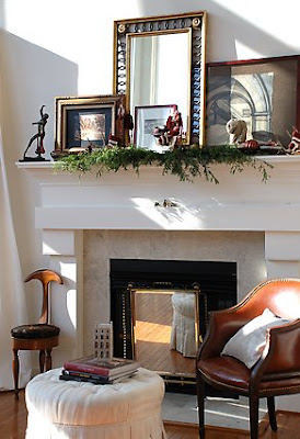 Thrifty Decor Chick: How to decorate your mantel.