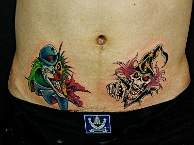 Two Face Joker Tattoos Face tattoos aren't cool.