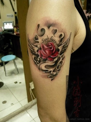 soul eater flower tattoo design