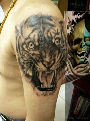 free tattoo design, tiger