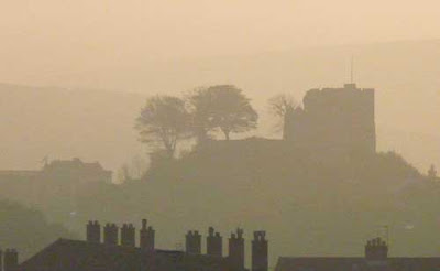 Lewes Castle in early morning light, image by Oliver Gozzard