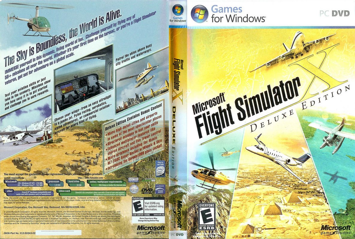 Microsoft Flight Simulator X Gold Edition Specifications