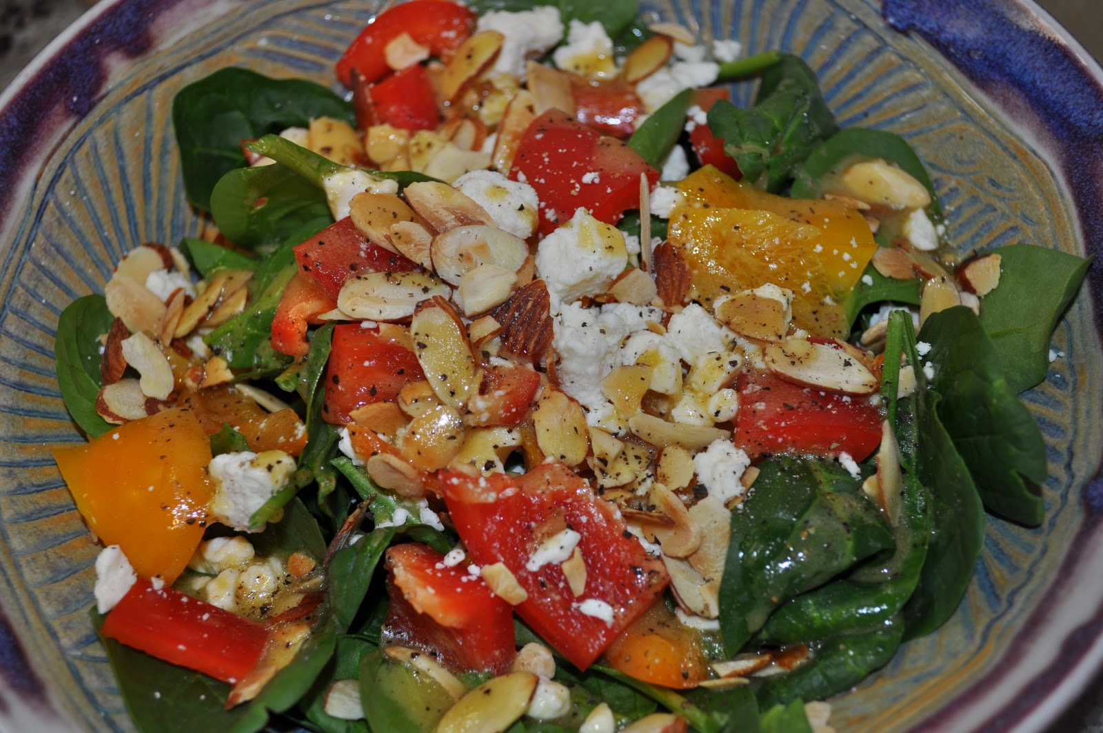 Lavender Clouds Spinach Salad w/Honey Mustard Dressing