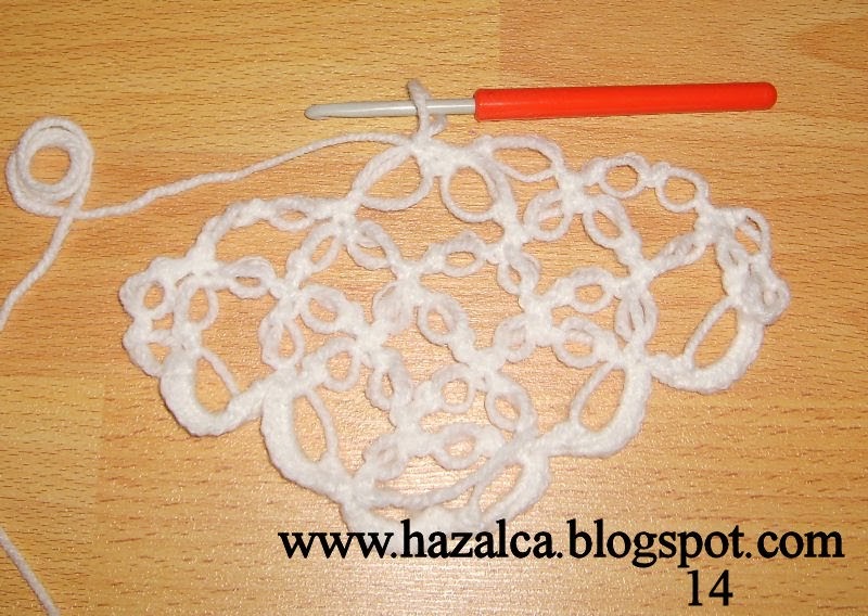 Örgü Dantel Modelleri beyaz örümcek şalın yapımı3devam edecek
