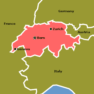 Map of Switzerland 