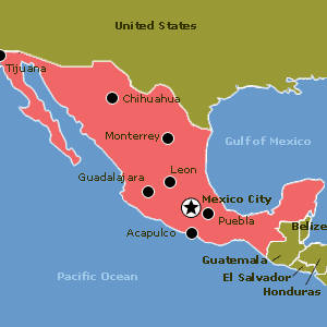 Map of Mexico