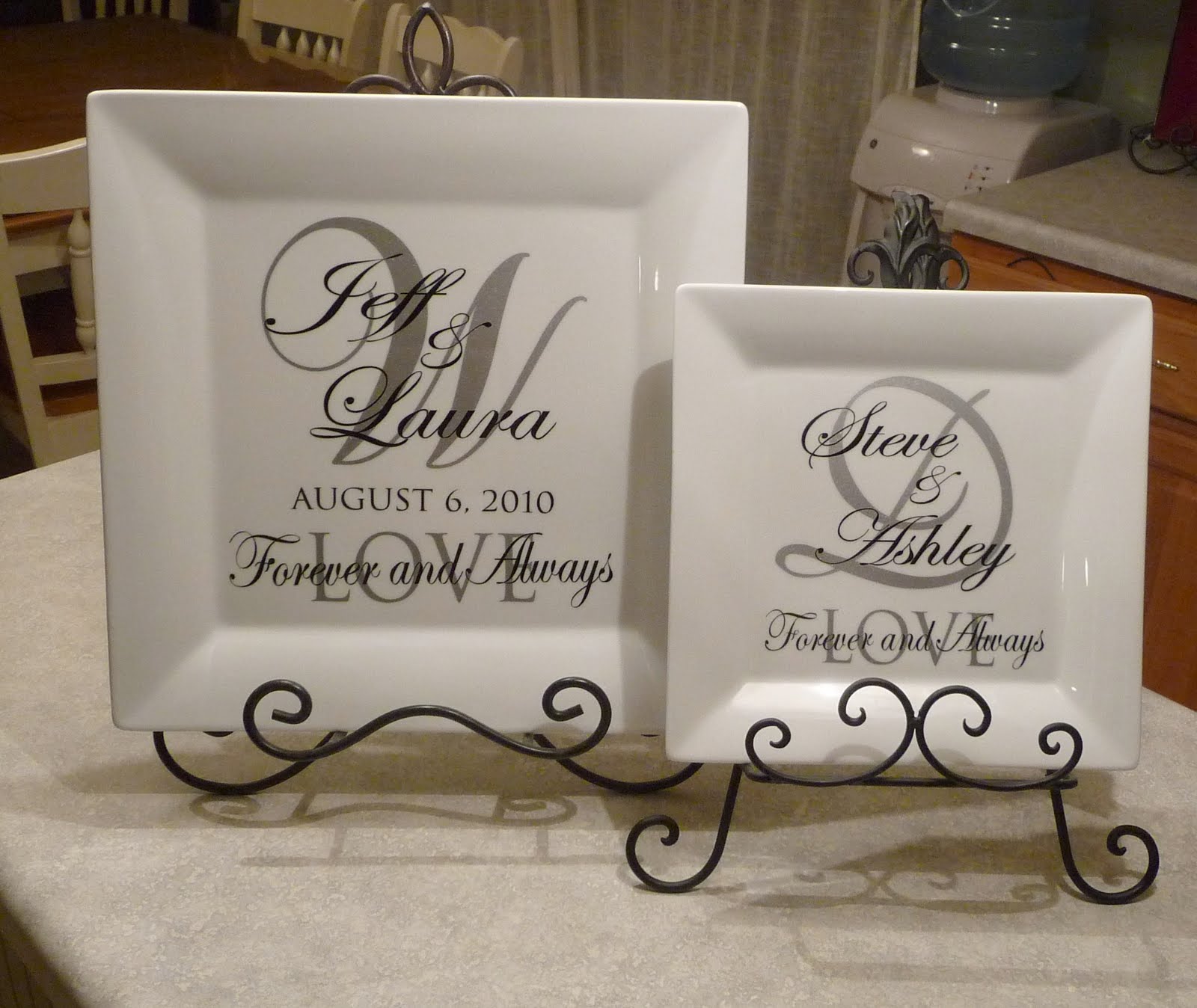 Cher's Signs by Design Personalized Wedding Plates 14" or 10"