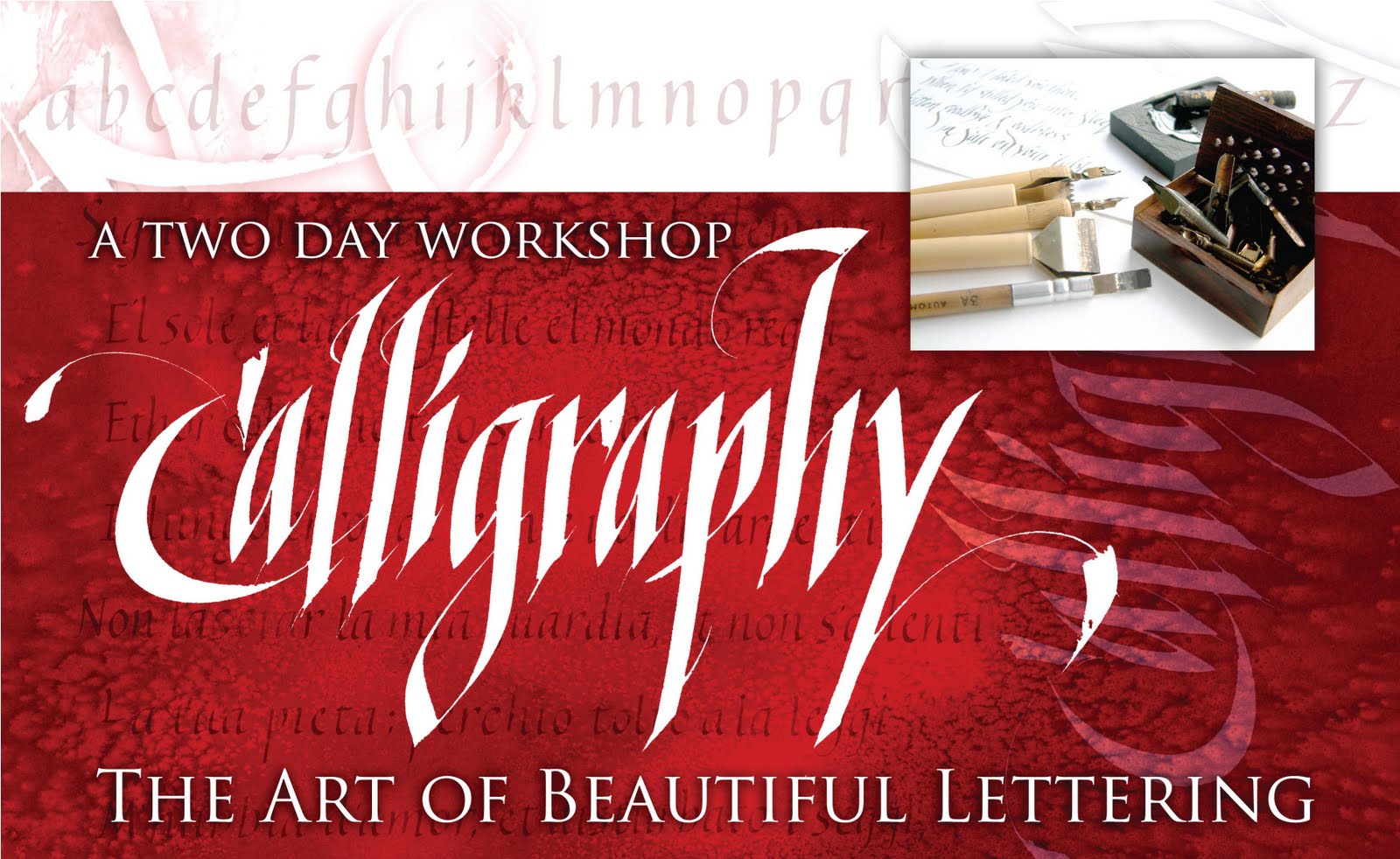 หลักสูตร "ศิลปะการเขียนอักษร Calligraphy" 3-4 ก.ย.2009