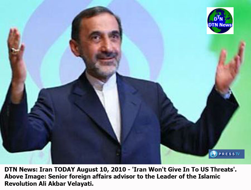 DEFENSE NEWS: DTN News: Iran TODAY August 10, 2010 - 'Iran Won't Give