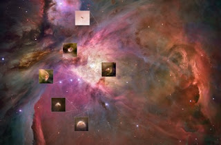Resultado de imagen de Sistemas planetarios en formación en Orión