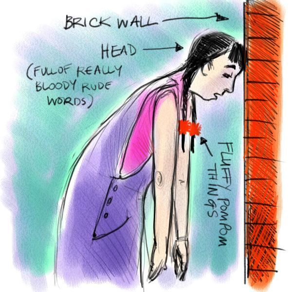 Debaixo Do Pessegueiro Bater com a cabeça na parede