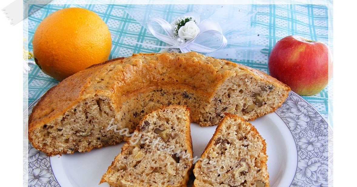 HAYATCEMRESİ ELMALI CEVİZLİ KEK