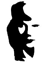 optical illusion lady or musician picture photo image