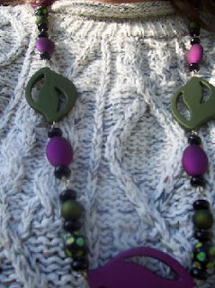 Paper Mache Beads necklace2 image photo picture
