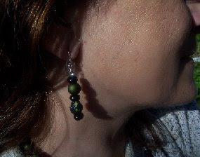 Paper Mache Beads earring image photo picture
