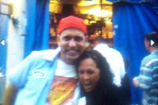 Ange and Rich the sign guy at WWE Wrestling image photo picture