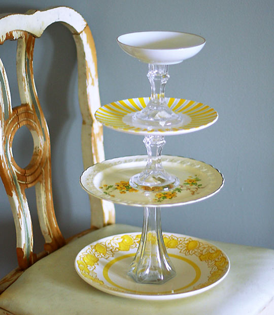 How To Make A Cake Stand Using Old Plates How To Make A Cake Stand Using Old Plates