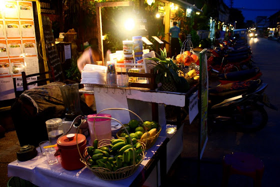 Ventas callejeras en Luang Prabang