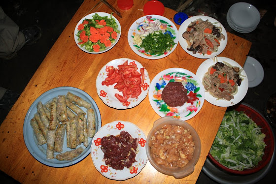 Los platos de comida
