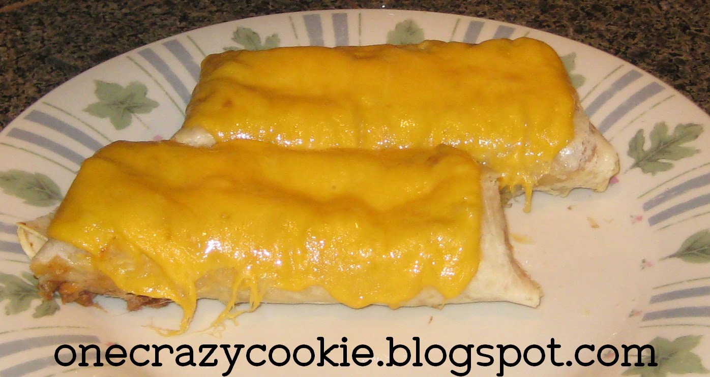 One Crazy Cookie Oven Baked Burritos