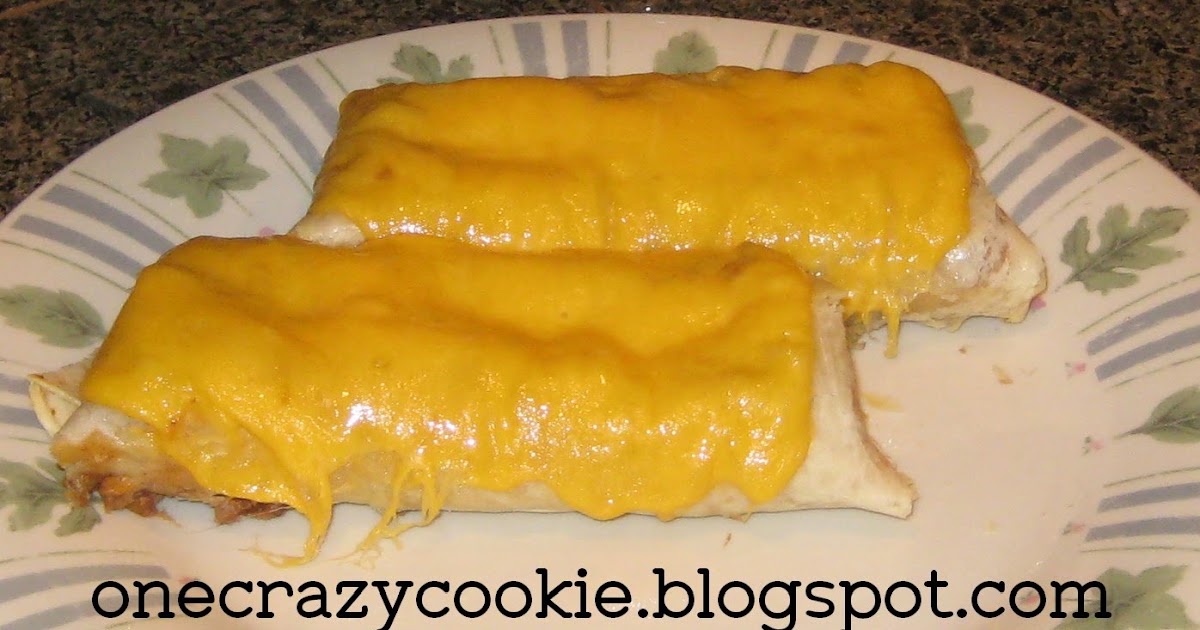 One Crazy Cookie Oven Baked Burritos
