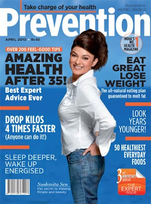 Sushmita Sen on Prevention Magazine