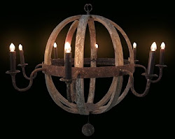 Wine Barrel Chandeliers