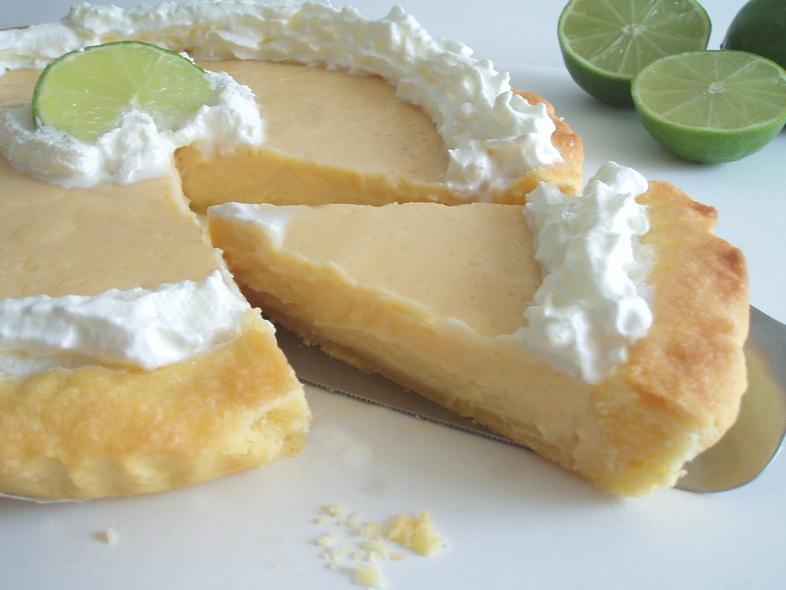 Key lime pie Tarte au citron vert Flodelices